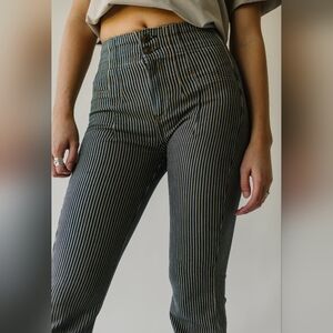 Free People Jayde Flare Railroad Jeans